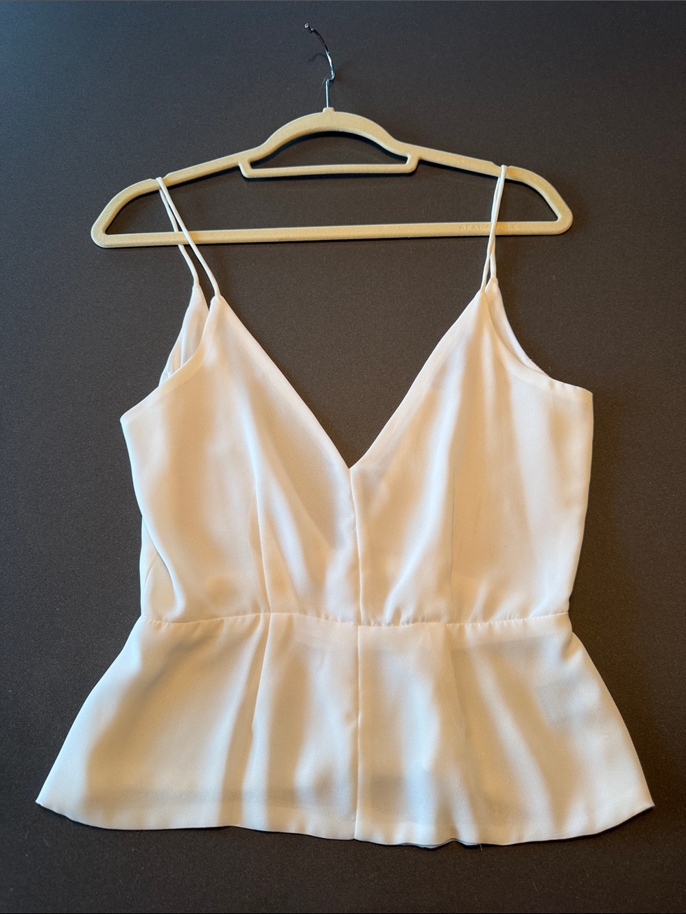 Olivaceous Cream Spaghetti Strap V-Neck Camisole